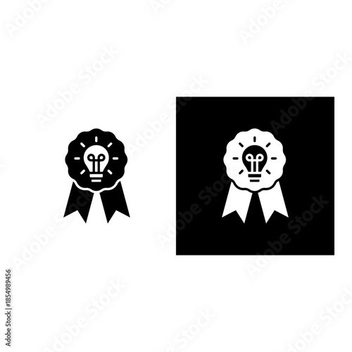 Brand icon black and white filled.