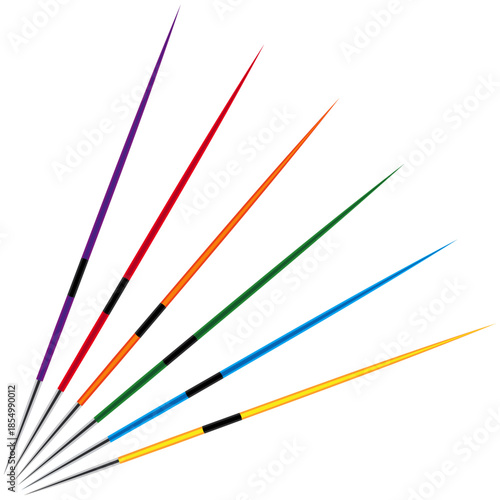 javelin throw stick vector drawing.
