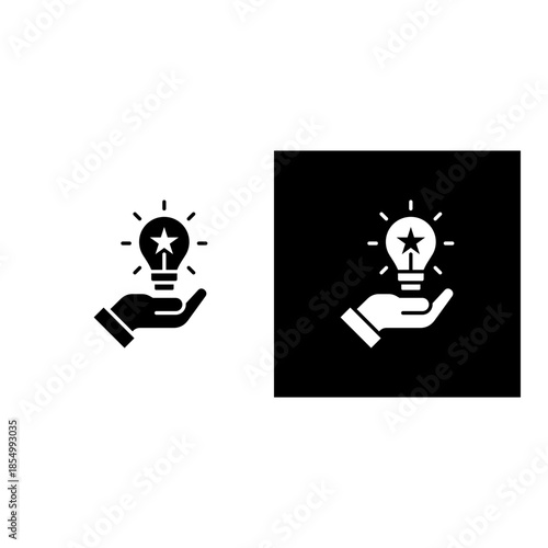 Intangible Asset icon black and white filled.