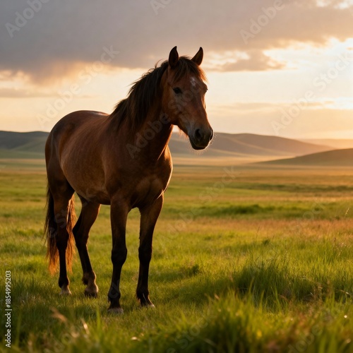 Wallpaper Mural 광활한초원의말 Torontodigital.ca