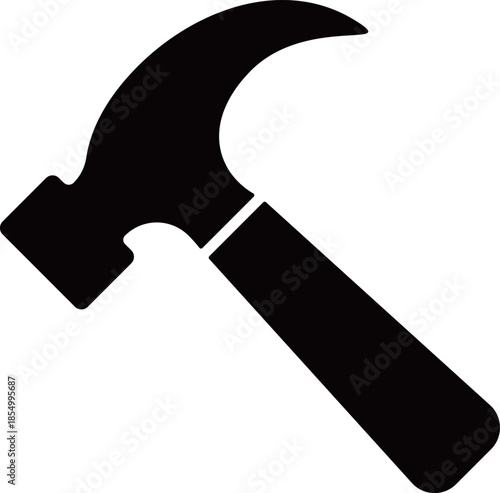 金槌のアイコン　モノトーン