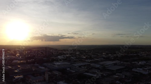 Sunset in the city of Marília, in the interior of São Paulo