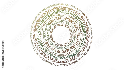 Circular Text Design A Creative Arrangement for Visual Communication and Conceptual Expression