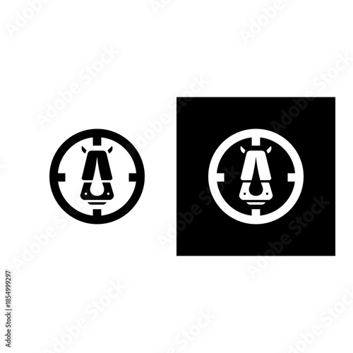 Poaching icon black and white filled.