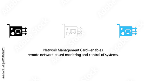 Network management card for remote system monitoring and control