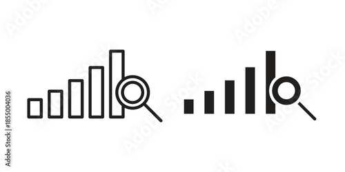 Analisys icons for web developers and designers,