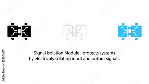 Signal isolation module illustration protecting input and output signals