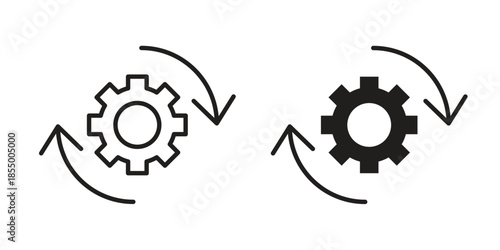 Automation icons for web developers and designers,