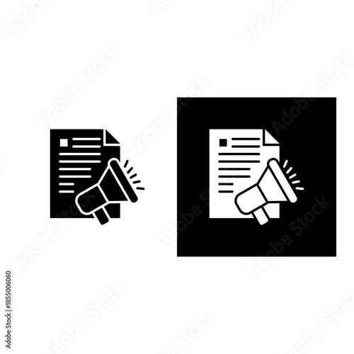 Publications icon black and white filled.