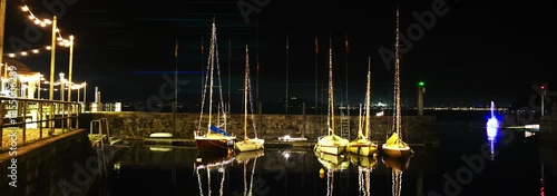 Anamorphic Lens - Christmas scenery on lake Maggiore Italy