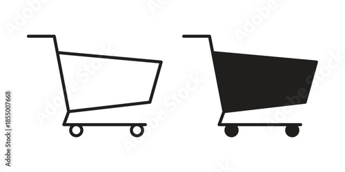 Cart icons for web developers and designers,