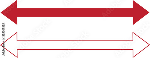 Horizontal Double Arrow Icons Set