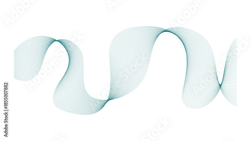 frequency sound wave, twisted curve lines Digital frequency track equalizer.