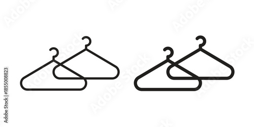 Clothes hanger icons for web developers and designers,