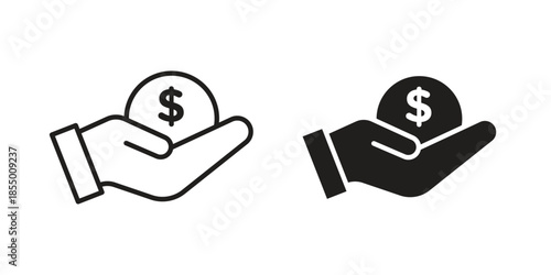 Commission icons for web developers and designers,