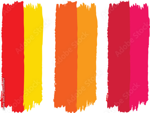 Bright bold saturated color swatches vector illustration scalable eps icon