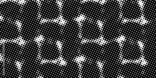 Grunge halftone black and white dots texture background. Spotted vector Abstract Texture