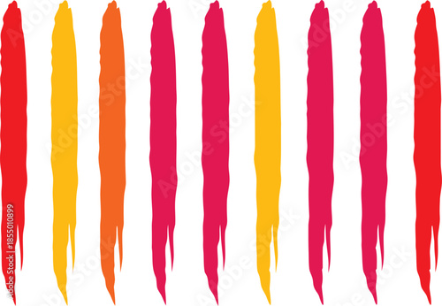 Vibrant hand painted streaks vector graphics scalable eps illustration icon art