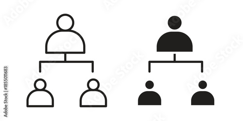 Department head icons for web developers and designers,