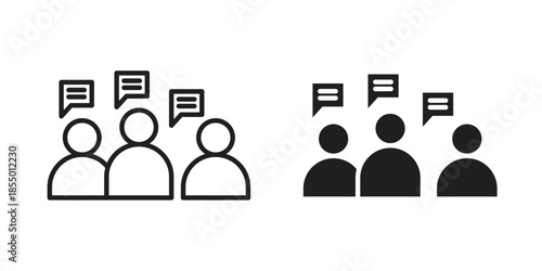 Discussion icons for web developers and designers,