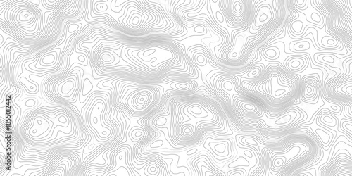 Abstract white background with flowing topographic contour lines in gray and subtle cyan, minimalist terrain-inspired vector representing geographic elevation
