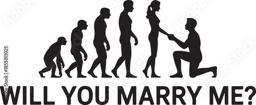 Evolution proposal Will you marry me
