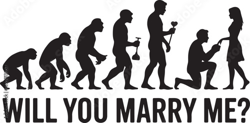 Evolution proposal Will you marry me