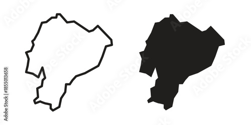 Ecuador icons for web developers and designers,