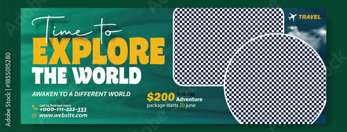 Time to Explore the World: Professional Travel Flyer and Social Media Kit,
Modern Travel Package Flyer & Social Media Post Design with 35% Discount.
Corporate Travel Agency Flyer and Square.