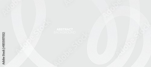 Abstract glowing lines on grey background. Geometric stripe line art design. Modern grey lines pattern. Background with Wave Rainbow Ribbons