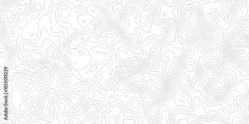 Modern paper white and black line  location discovery vector topo map design. White background with topographic world grid wave Topographic map geographic line texture.