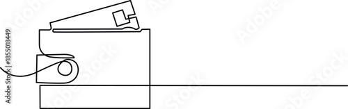Mechanical latch system diagram Vector