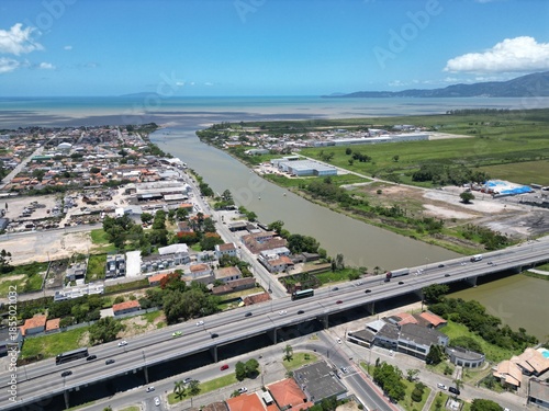Imagens Aereas da Cidade de Tijucas Santa Catarina