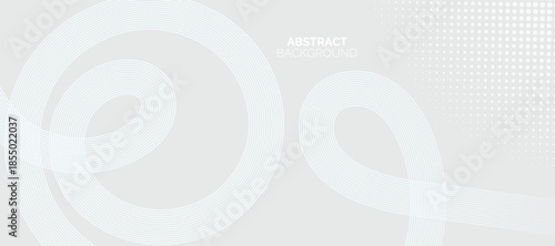 Abstract glowing lines on grey background. Geometric stripe line art design. Modern grey lines pattern. Background with Wave Rainbow Ribbons