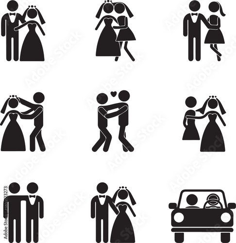 Wedding Bride Bridegroom Married Marry Marriage