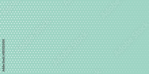 Mint green polka dot seamless pattern background. Cute retro dot vector for fabric, nursery design, wrapping paper, wallpaper, scrapbooking, and baby-themed projects.