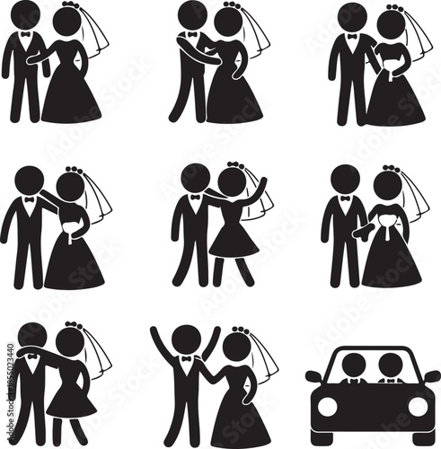 Wedding Bride Bridegroom Married Marry Marriage