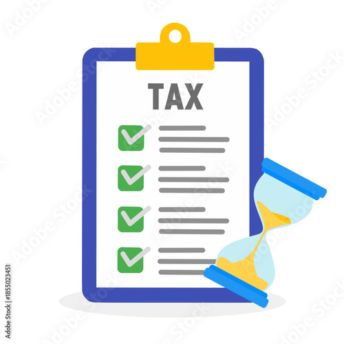 Tax planning concept. Financial strategy for tax season