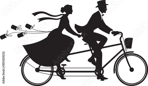 Wedding silhouette vector design
