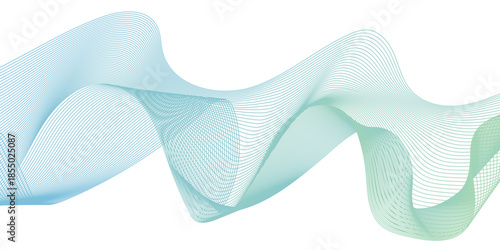 Abstract blue blend line technology business wavy background with waves flow background. minimal paper grid web smooth line. digital vector web soundwave pattern texture.