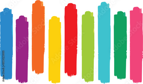 Vibrant abstract marker strokes vector illustration scalable eps graphic design elements