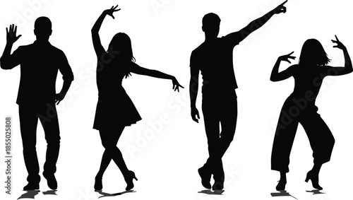 dance, silhouette, expressive, pose, movement, figure, black, white, icon, illustration, vector, design, symbol, posture, style, rhythm, energy, motion, performance, art