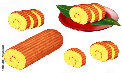 日本の正月料理おせちに欠かせない卵料理の伊達巻