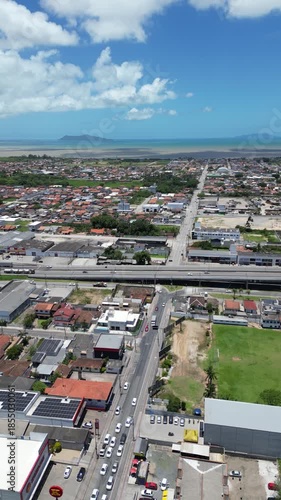 Imagens Aereas da Cidade de Tijucas Santa Catarina