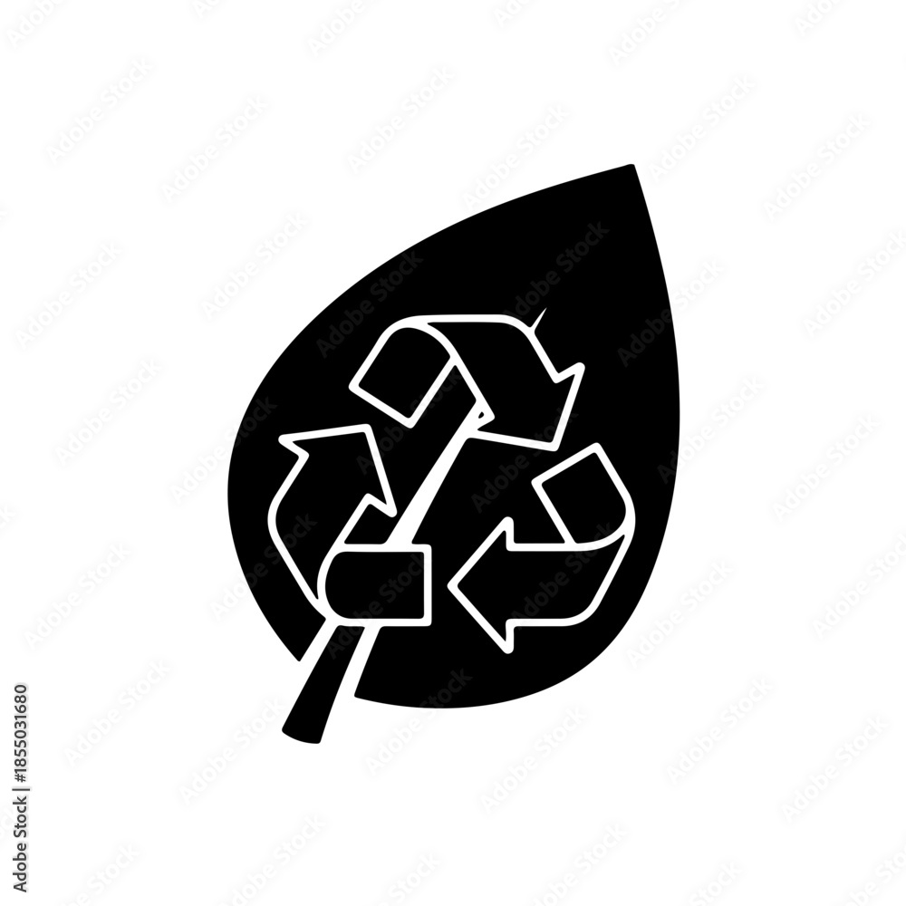 Obraz premium recycle symbol on a white background