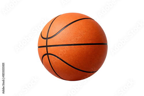 Orange Basketball Ball Isolated on Black Background
