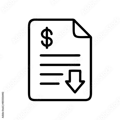 invoice download icon