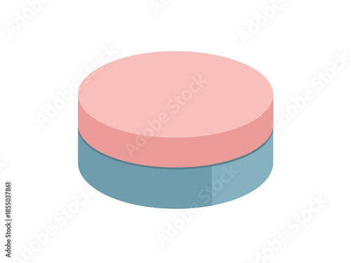 Modern open laptop with blank screen on a white background