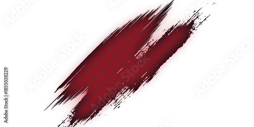 Halftone Grunge Vector Seamless Black and White Texture. Vintage, Dirty, Watercolor, Rough Background, Cracked Ground Texture. Monochrome Print Design Background, Oily. Hand-Painted Dirty Seamless