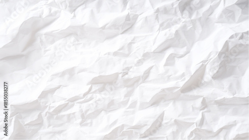 Crumpled white paper texture background closeup